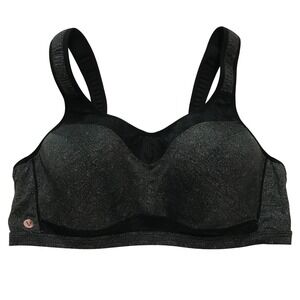 LIVI Sports Bra Heathered Gray 44DD Full Support Underwire Gym Workout